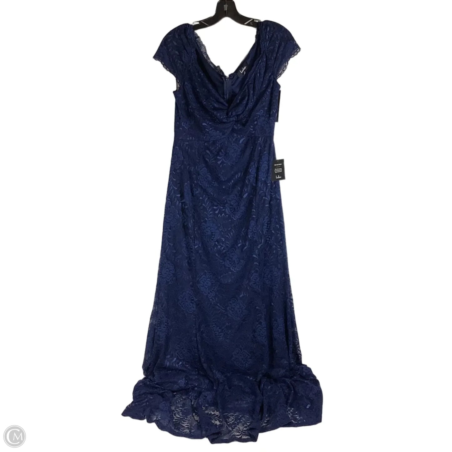 Dress Party Long By Lulus In Navy, Size: Xl