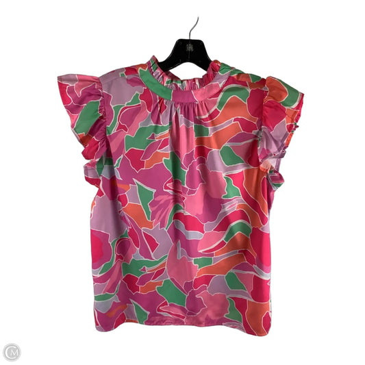 Top Short Sleeve By Thml In Multi-colored, Size: M