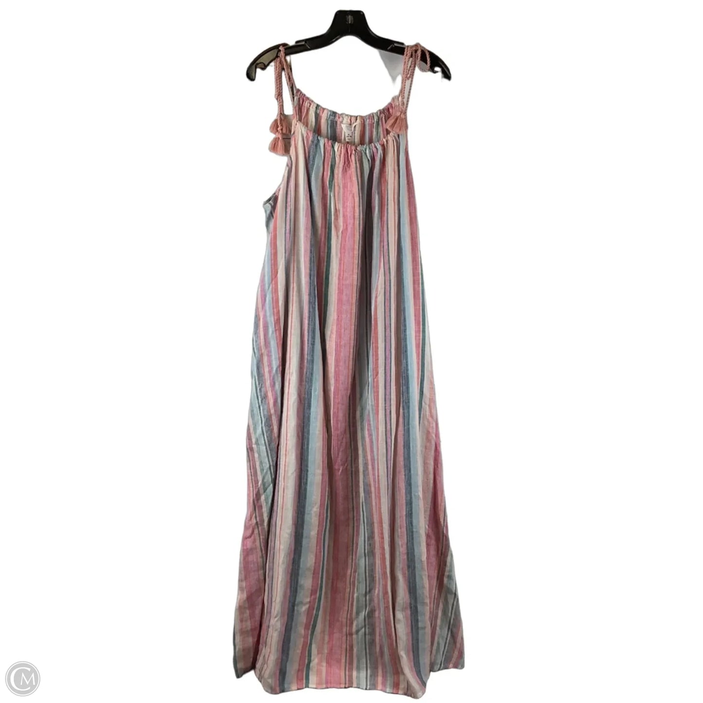 Dress Casual Maxi By Time And Tru In Striped Pattern, Size: Xl