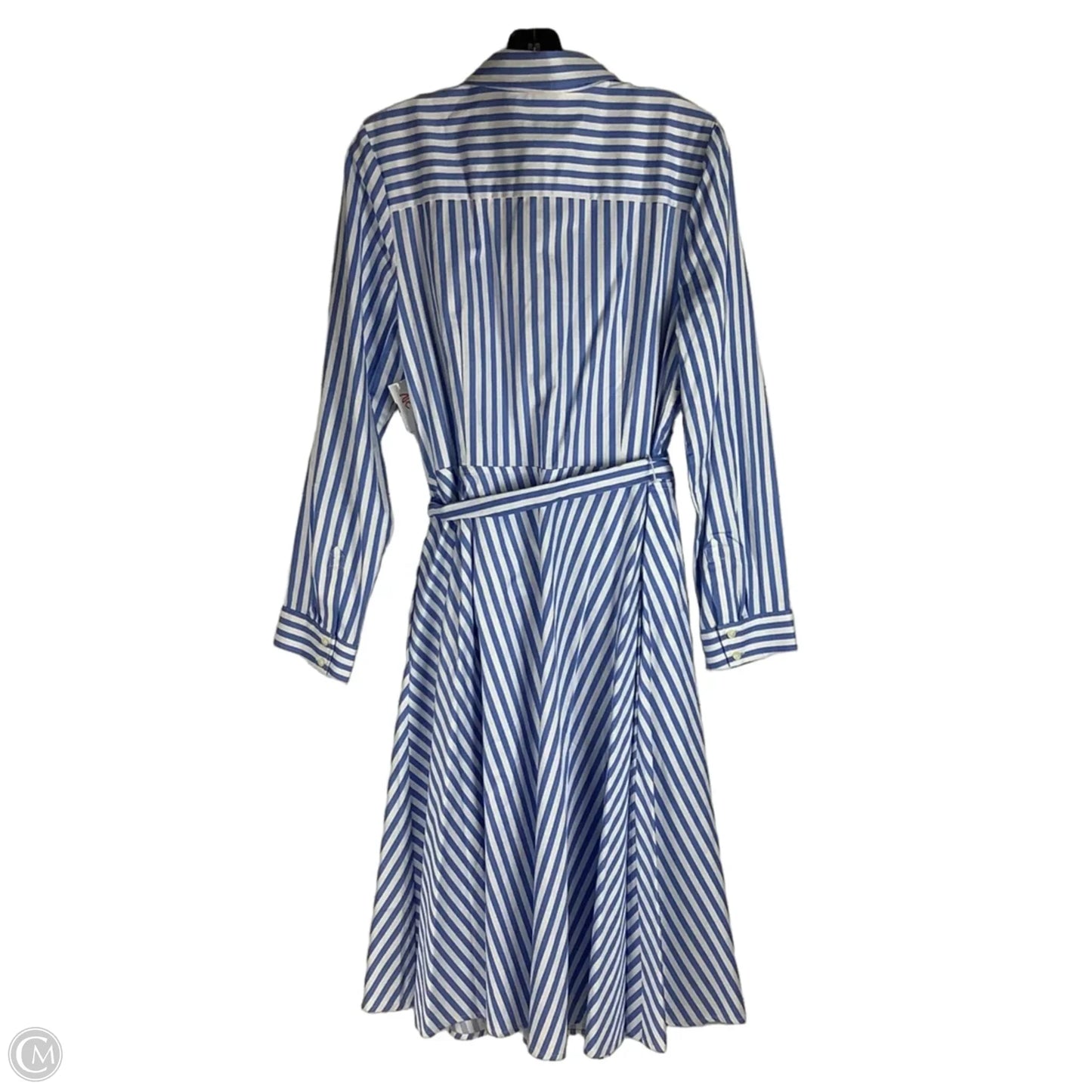 Dress Casual Midi By Talbots In Striped Pattern, Size: 14