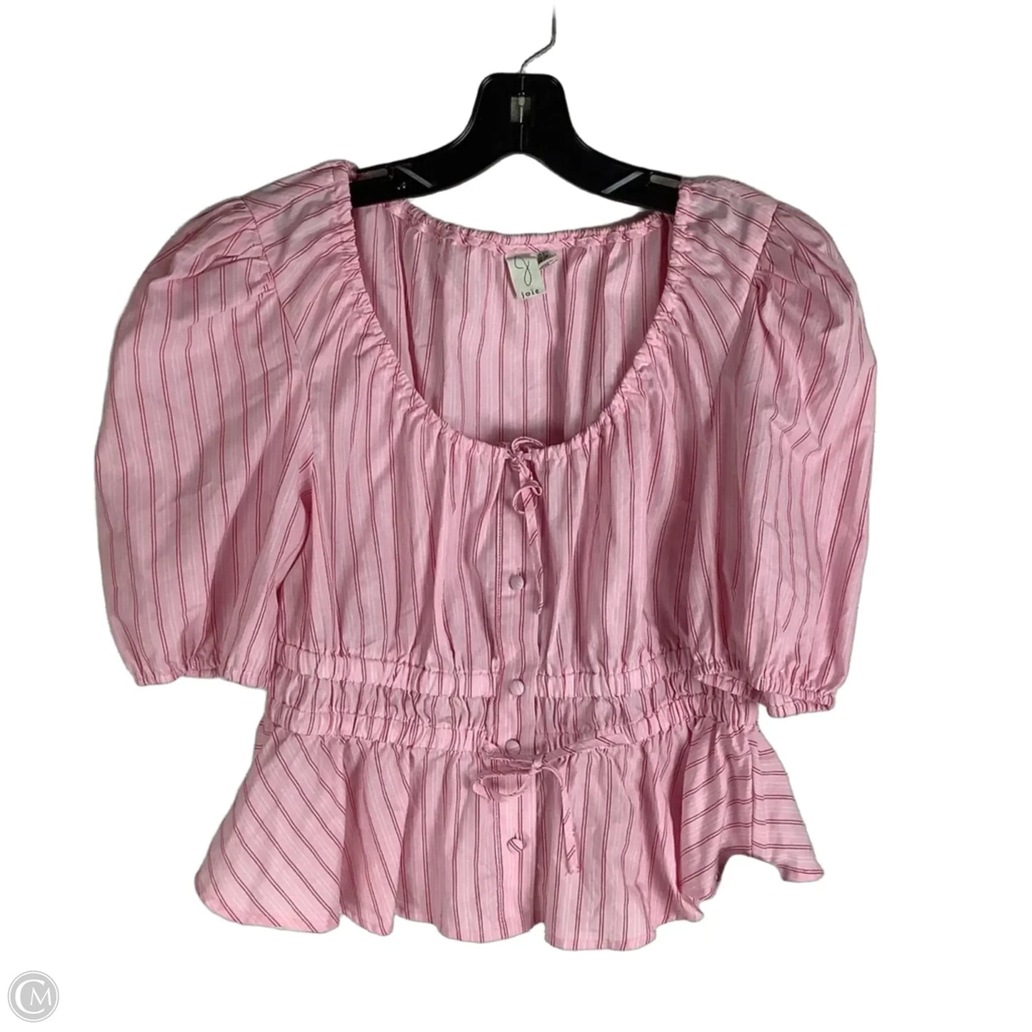 Top Short Sleeve By Joie In Pink & Red, Size: S