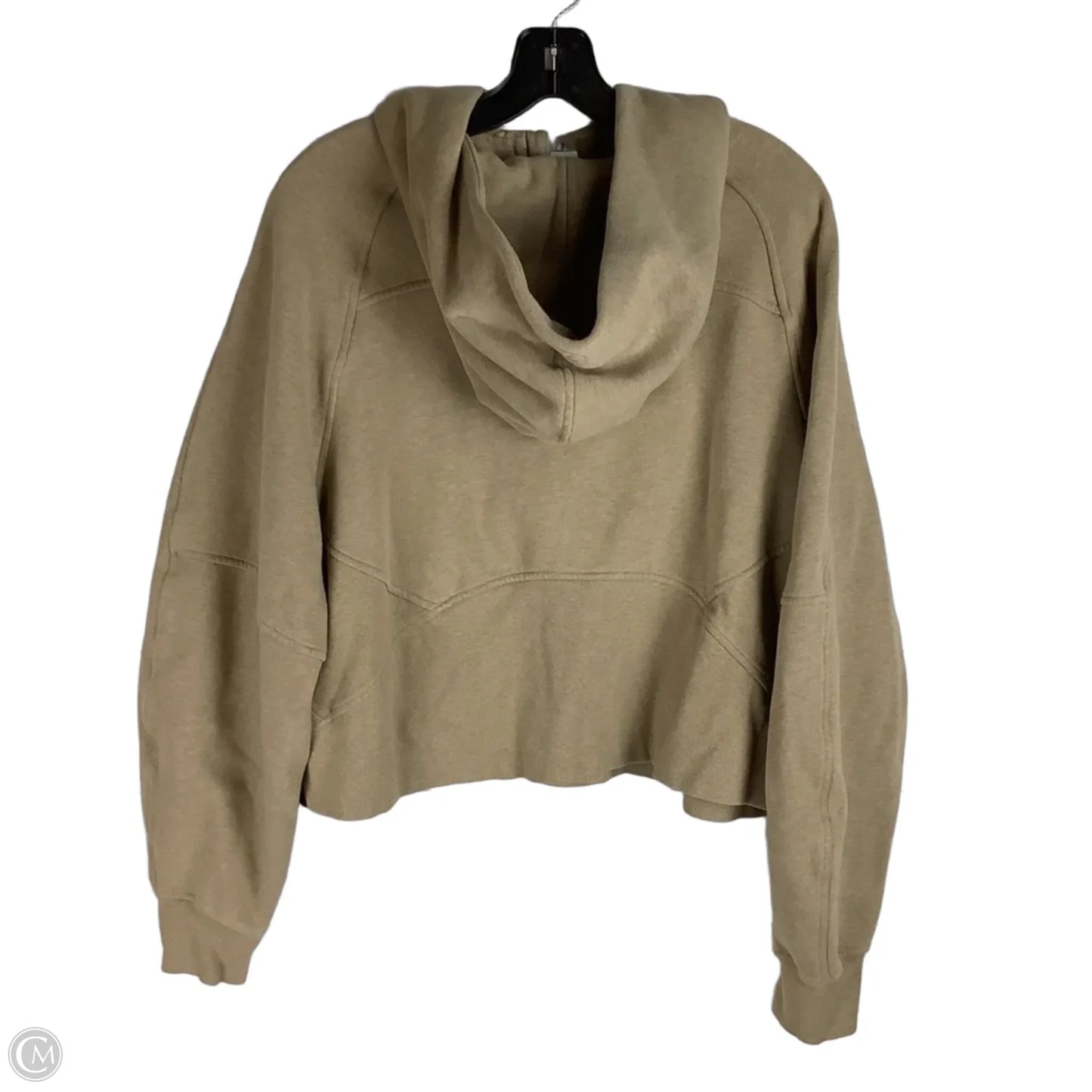 Sweatshirt Hoodie By Lululemon In Beige, Size: XL/XXL