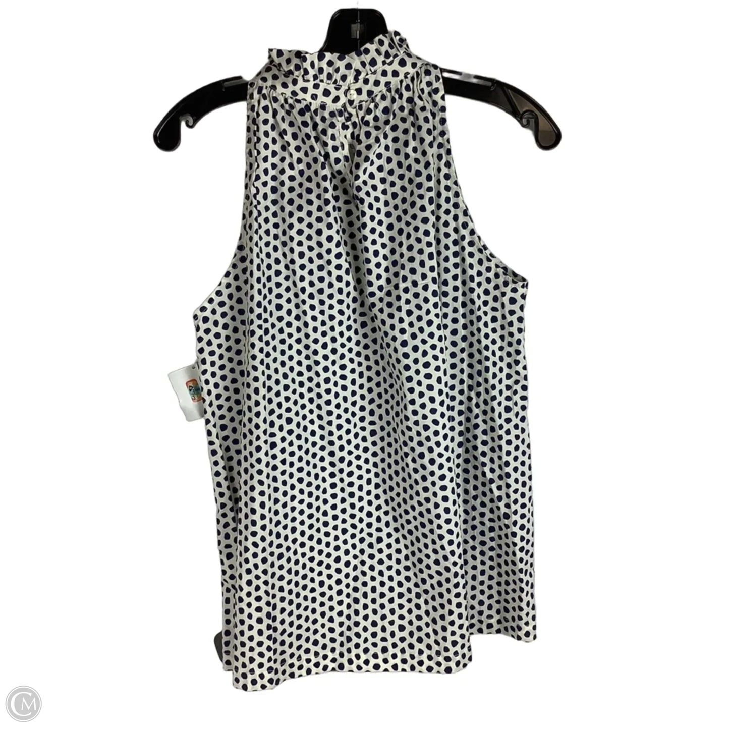 Top Sleeveless By Michelle Mcdowell In Polkadot Pattern, Size: L