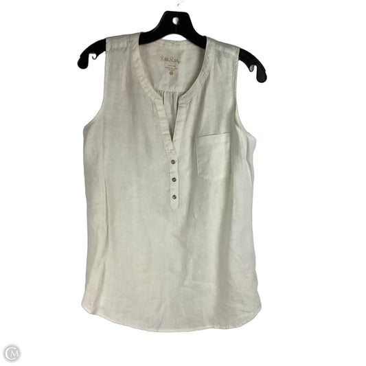 Top Sleeveless Designer By Lilly Pulitzer In Cream, Size: S