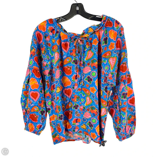 Top Long Sleeve By Cmc In Multi-colored, Size: S