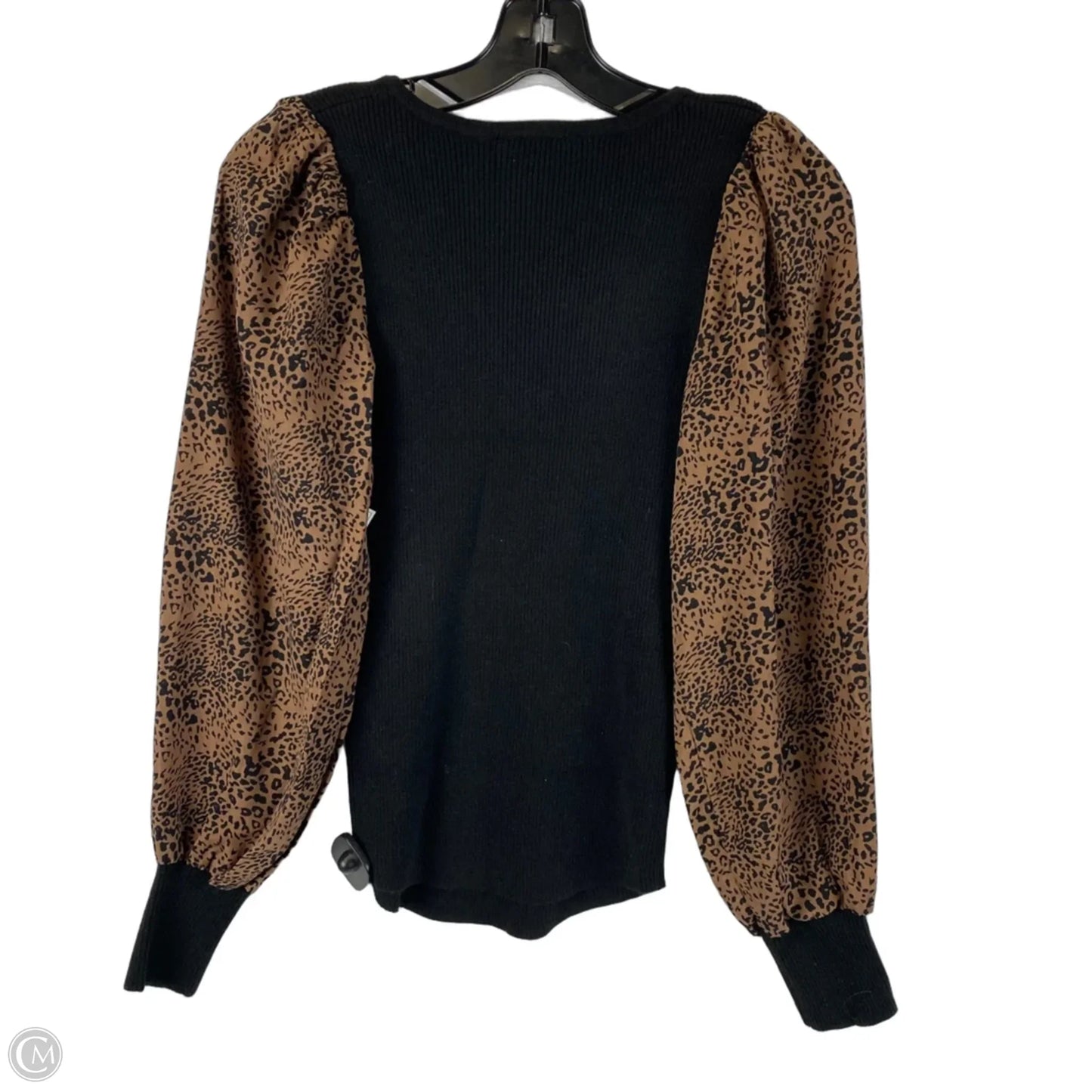Top Long Sleeve By Entro In Leopard Print, Size: S