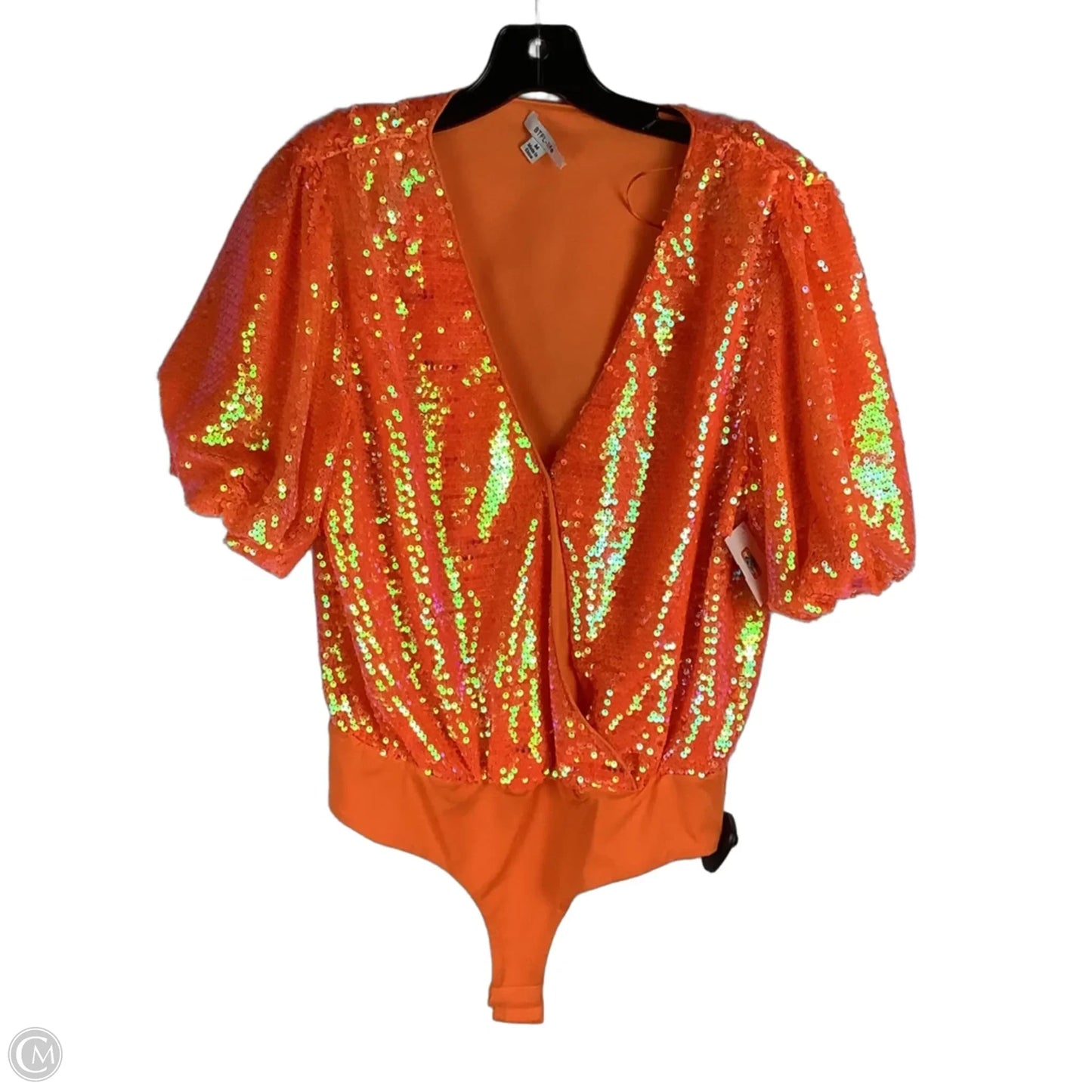 Top Short Sleeve By Cma In Orange, Size: M