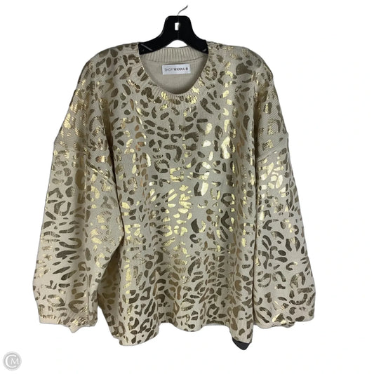 Sweater By Clothes Mentor In Leopard Print, Size: L