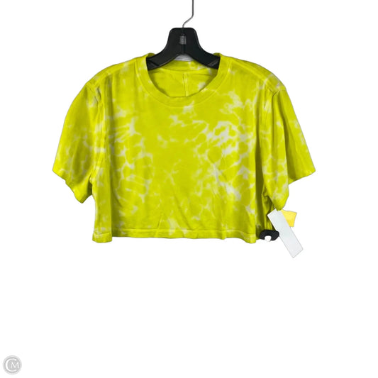 Athletic Top Short Sleeve By Lululemon In Yellow