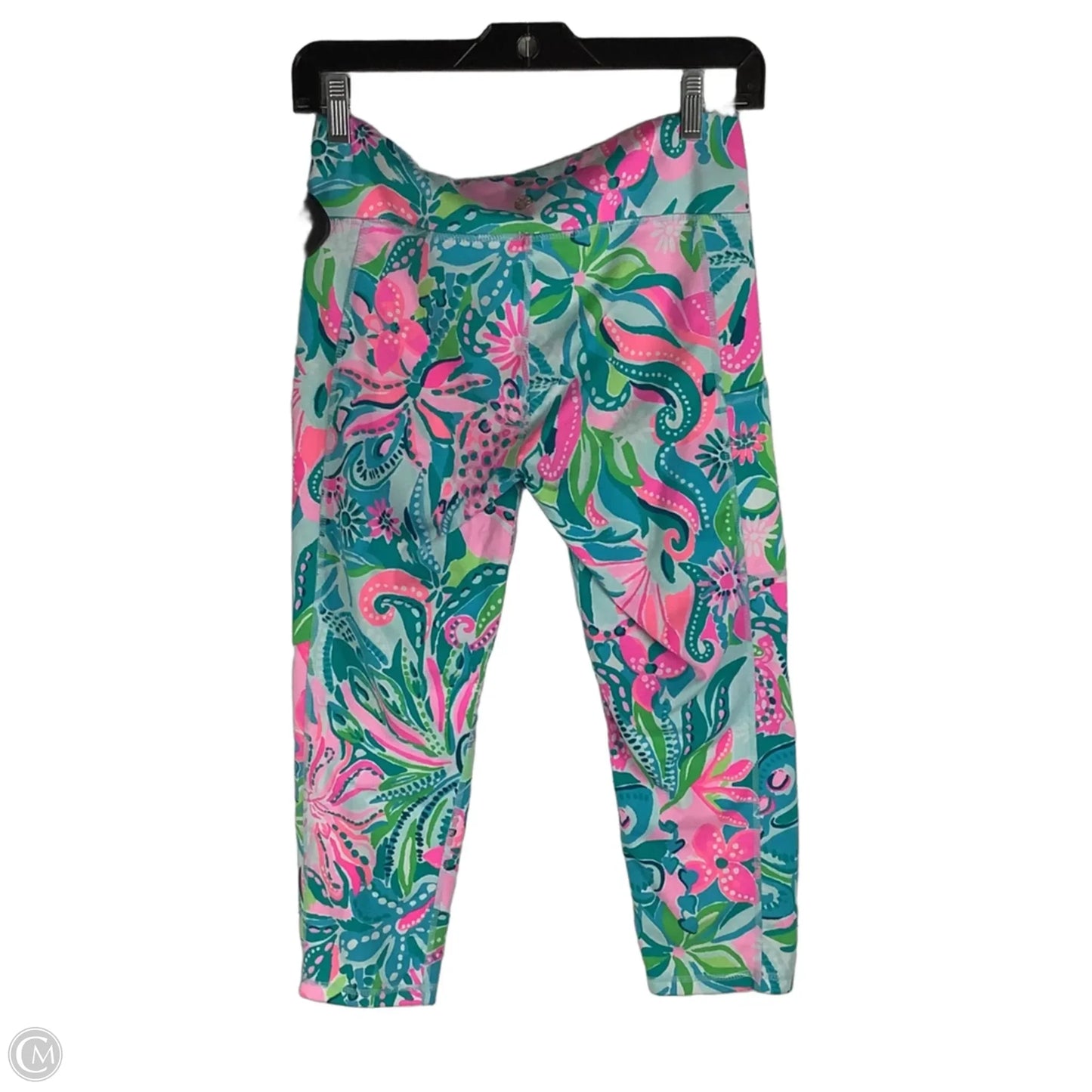 Pants Designer By Lilly Pulitzer In Blue & Pink, Size: M
