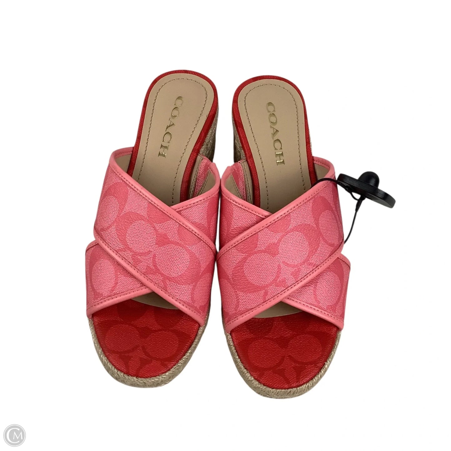 Sandals Designer By Coach In Pink, Size: 7.5