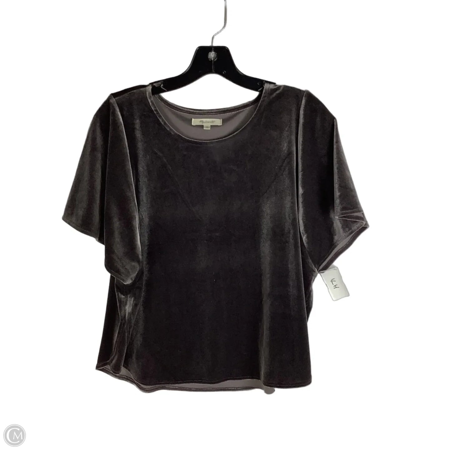 Top Short Sleeve By Madewell In Grey, Size: M