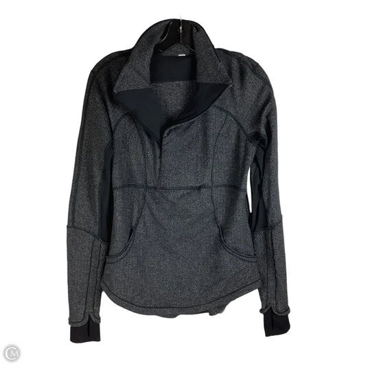 Athletic Jacket By Lululemon In Grey, Size: 8