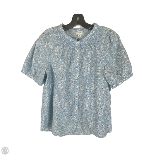 Top Short Sleeve By J. Crew In Blue, Size: M