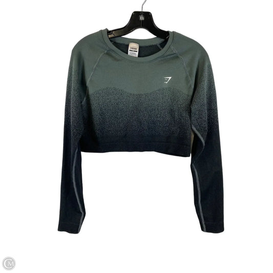 Athletic Top Long Sleeve Crewneck By Gym Shark In Grey, Size: Xl