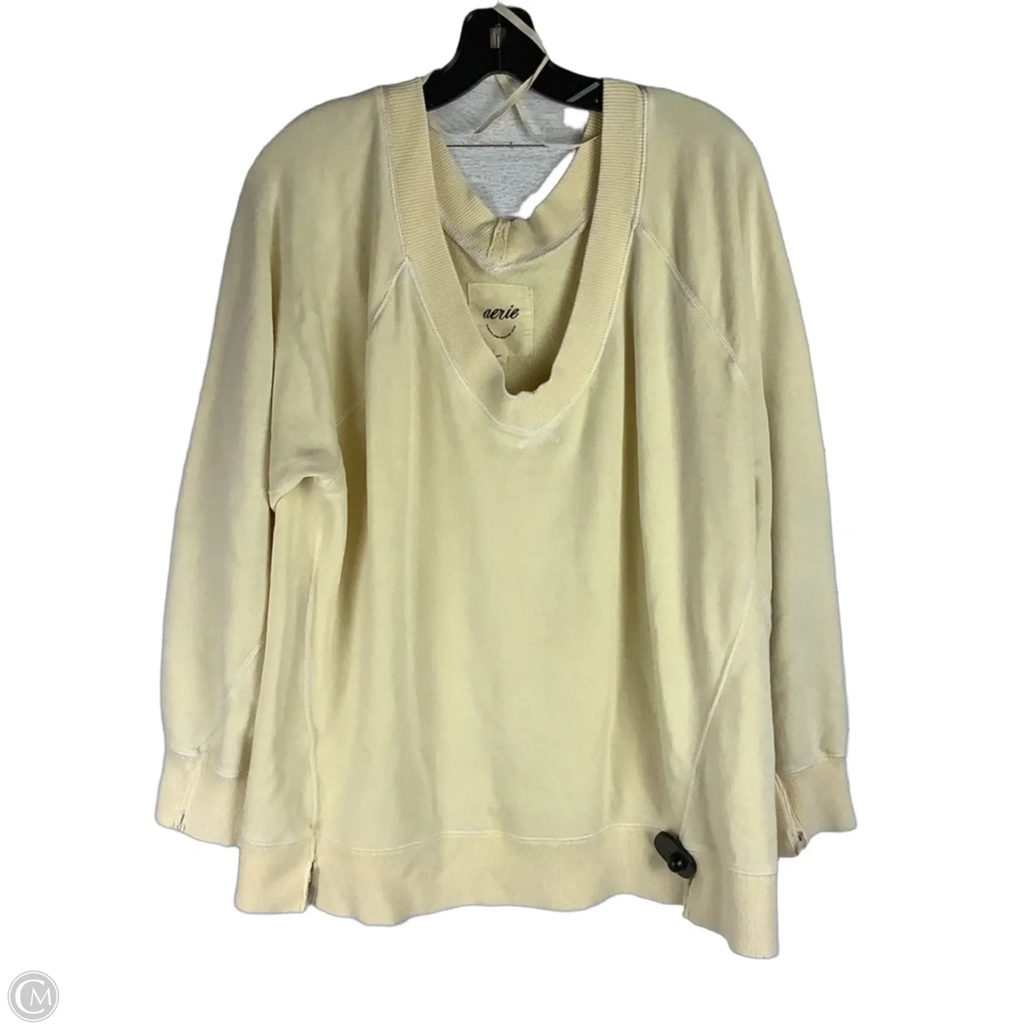 Sweatshirt Crewneck By Aerie In Yellow, Size: L
