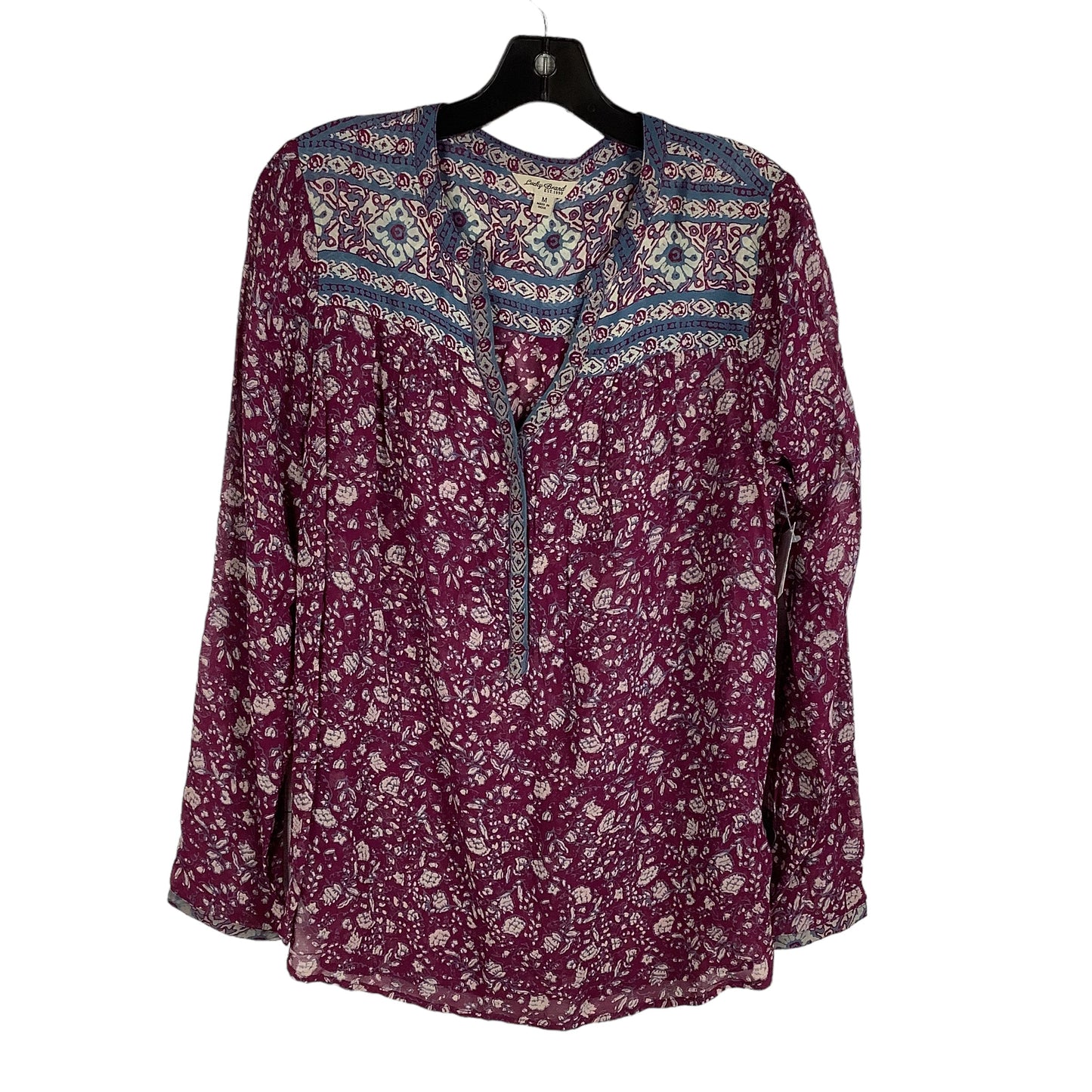 Top Long Sleeve By Lucky Brand In Purple, Size: M