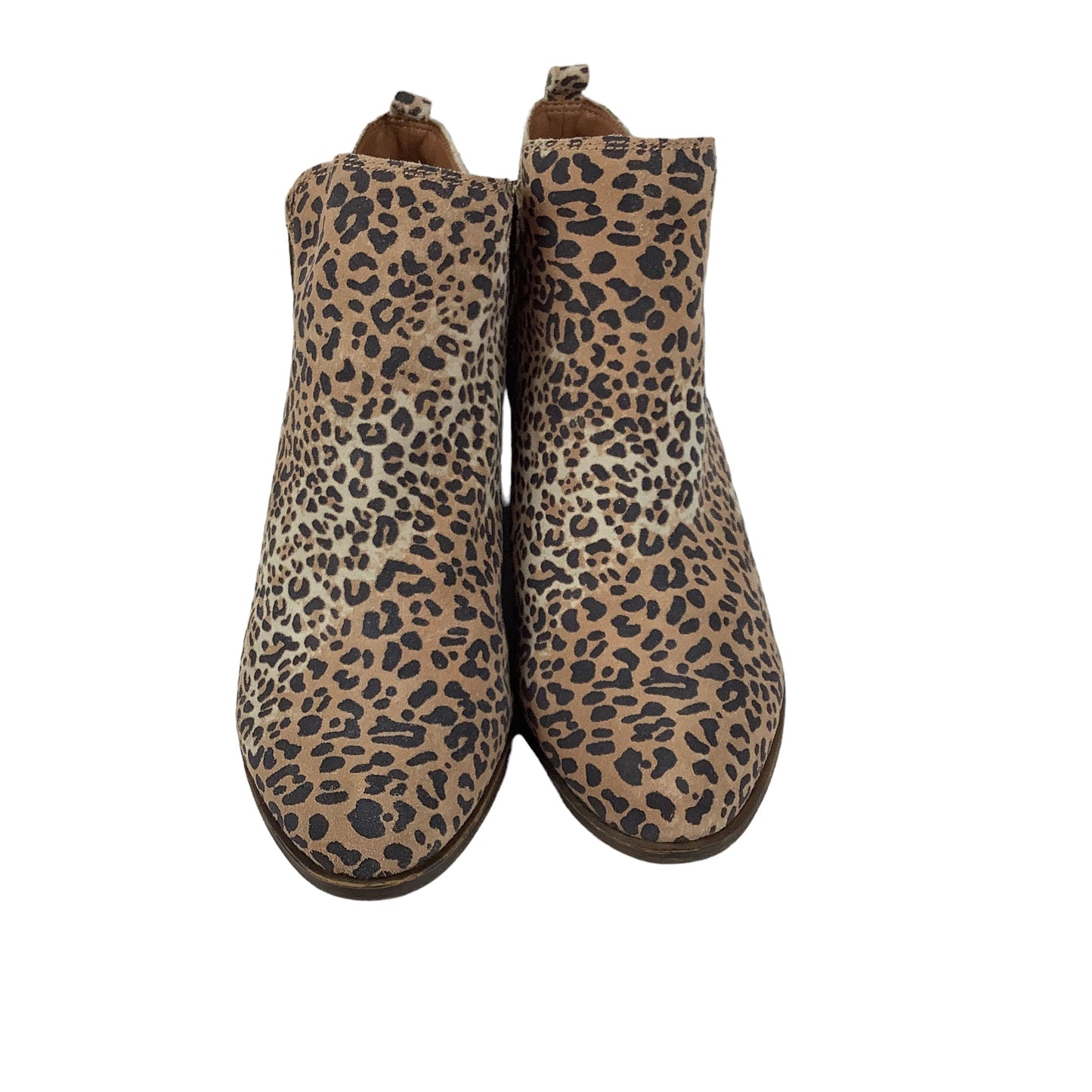 Animal Print Boots Ankle Flats Lucky Brand, Size 11