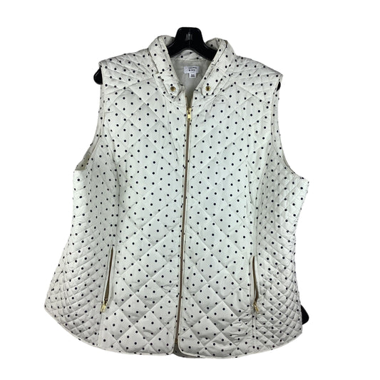 Vest Puffer & Quilted By Crown And Ivy In Polkadot Pattern, Size: Xxl