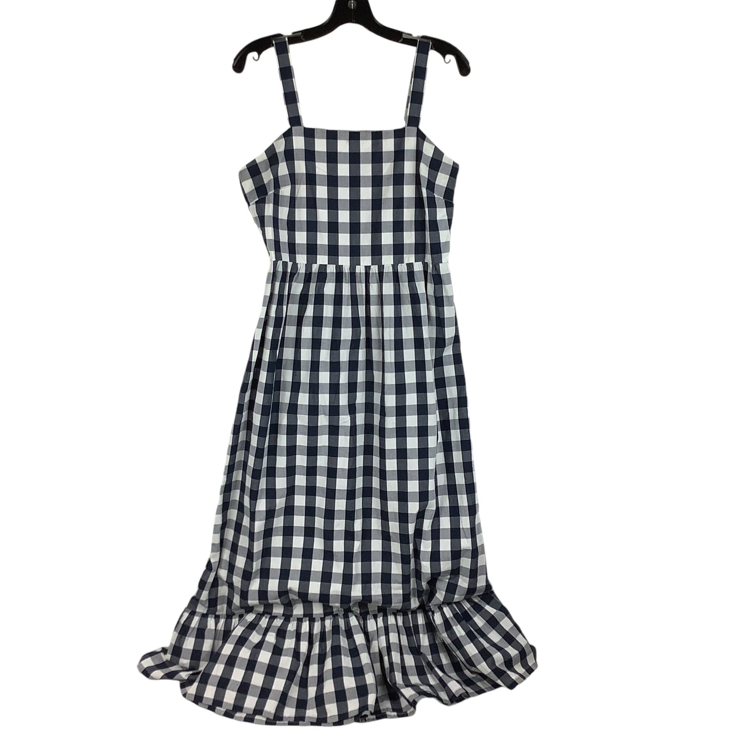 Dress Casual Maxi By J. Crew In Checkered Pattern, Size: M