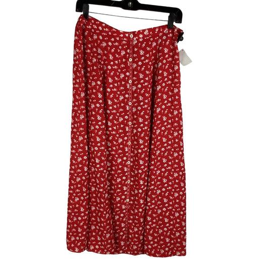 Skirt Maxi By Max Studio In Red, Size: L