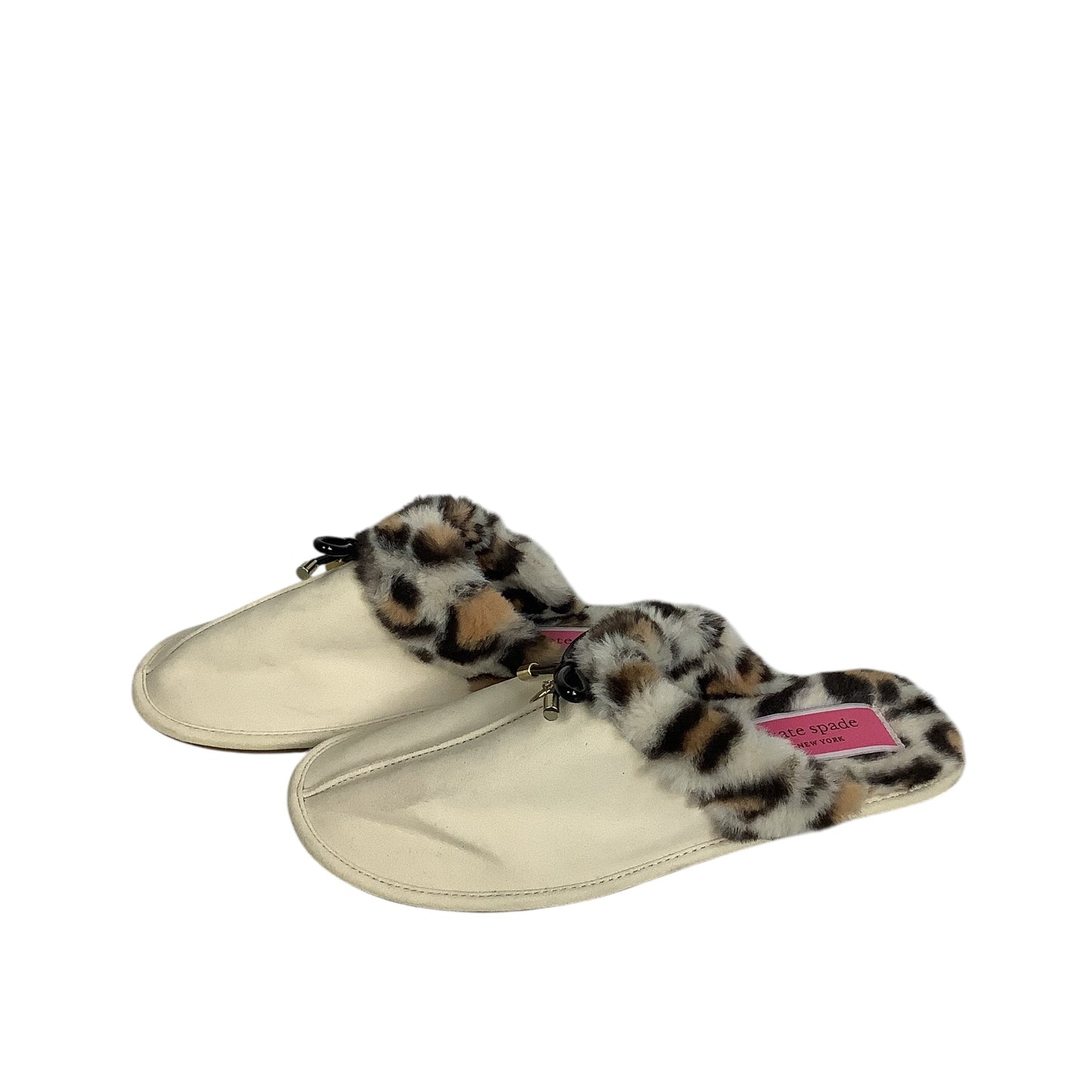 Slippers Designer By Kate Spade In Cream