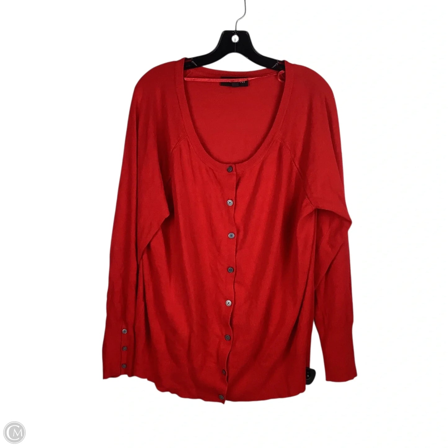 Cardigan By Lane Bryant In Red, Size: 1x