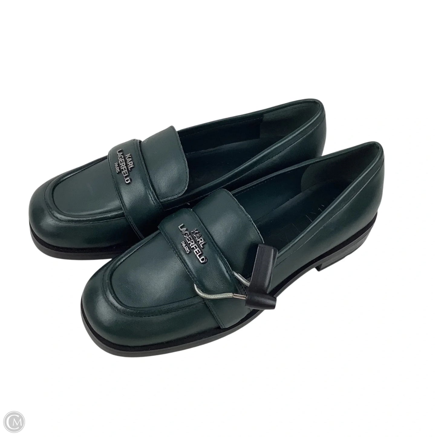 Shoes Designer By Karl Lagerfeld In Green, Size: 7