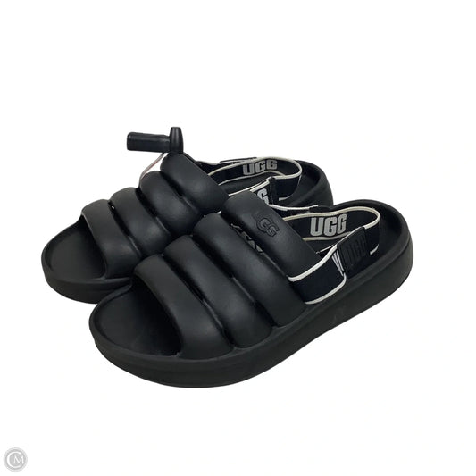 Sandals Designer By Ugg In Black, Size: 5