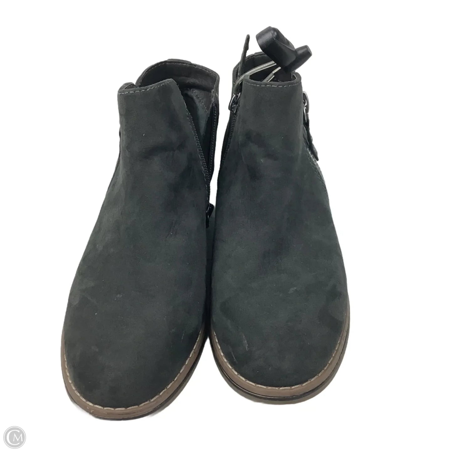 Boots Ankle Flats By Xappeal In Grey, Size: 9