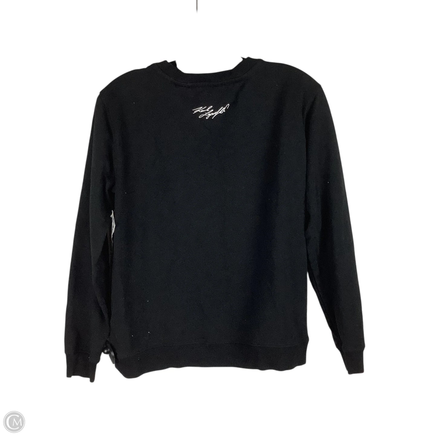 Sweatshirt Designer By Karl Lagerfeld In Black, Size: S