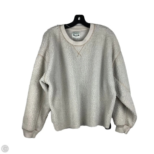Sweatshirt Crewneck By American Eagle In Tan, Size: L
