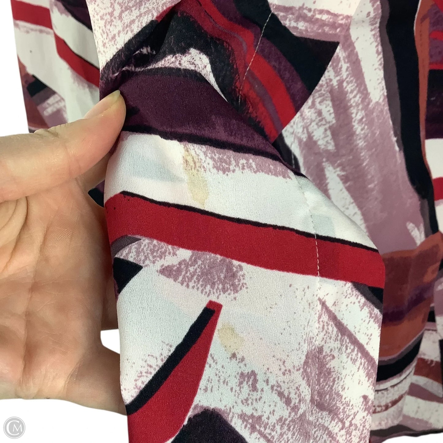 Top Long Sleeve By Ellen Tracy In Red, Size: Xl