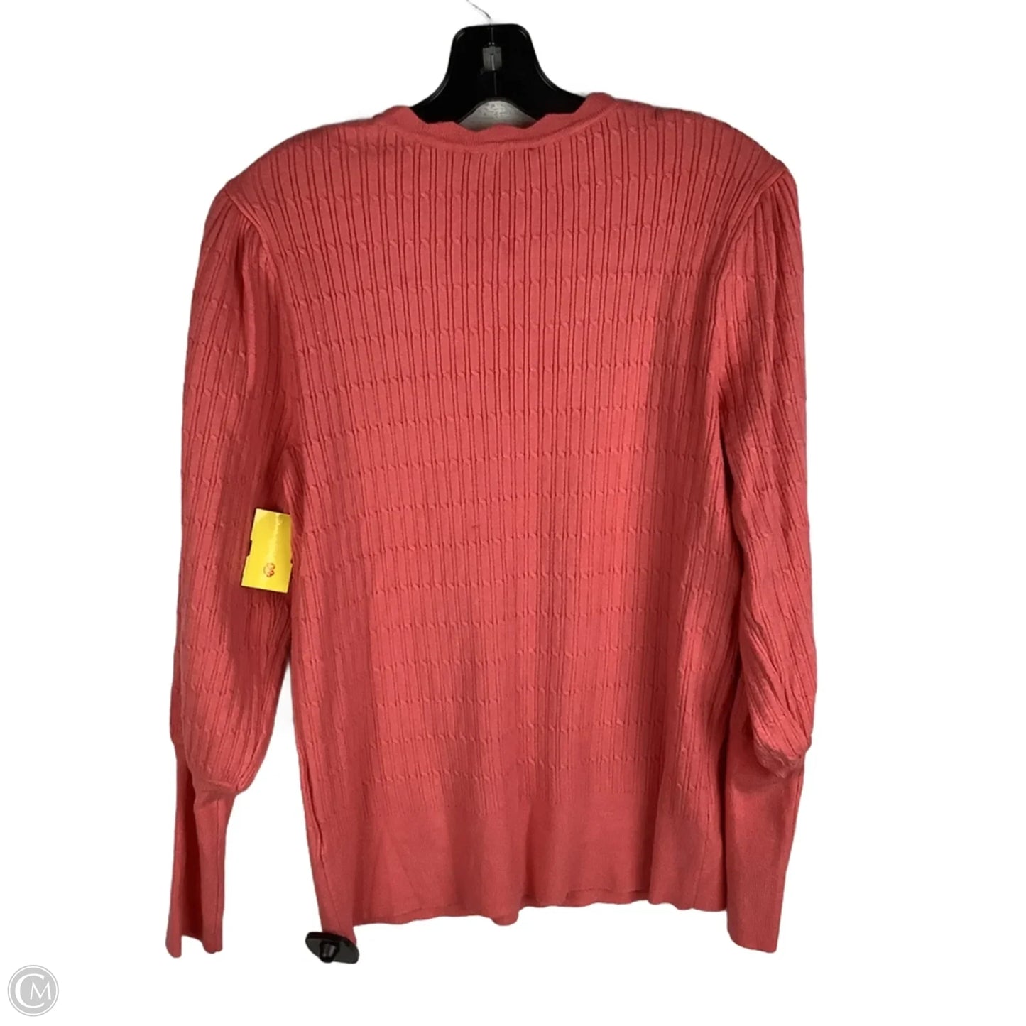 Sweater By Adrianna Papell In Coral, Size: L