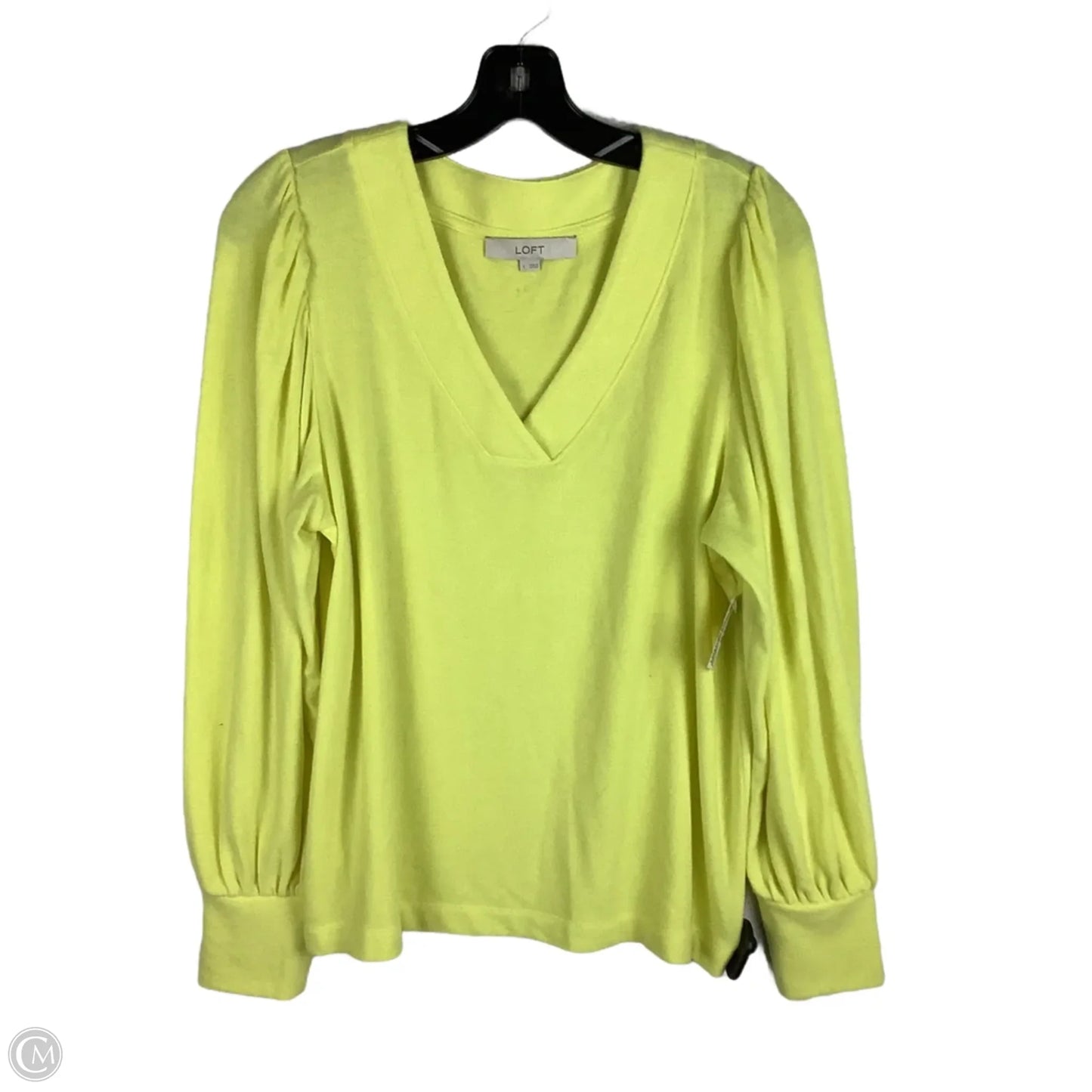 Sweater By Loft In Yellow, Size: L