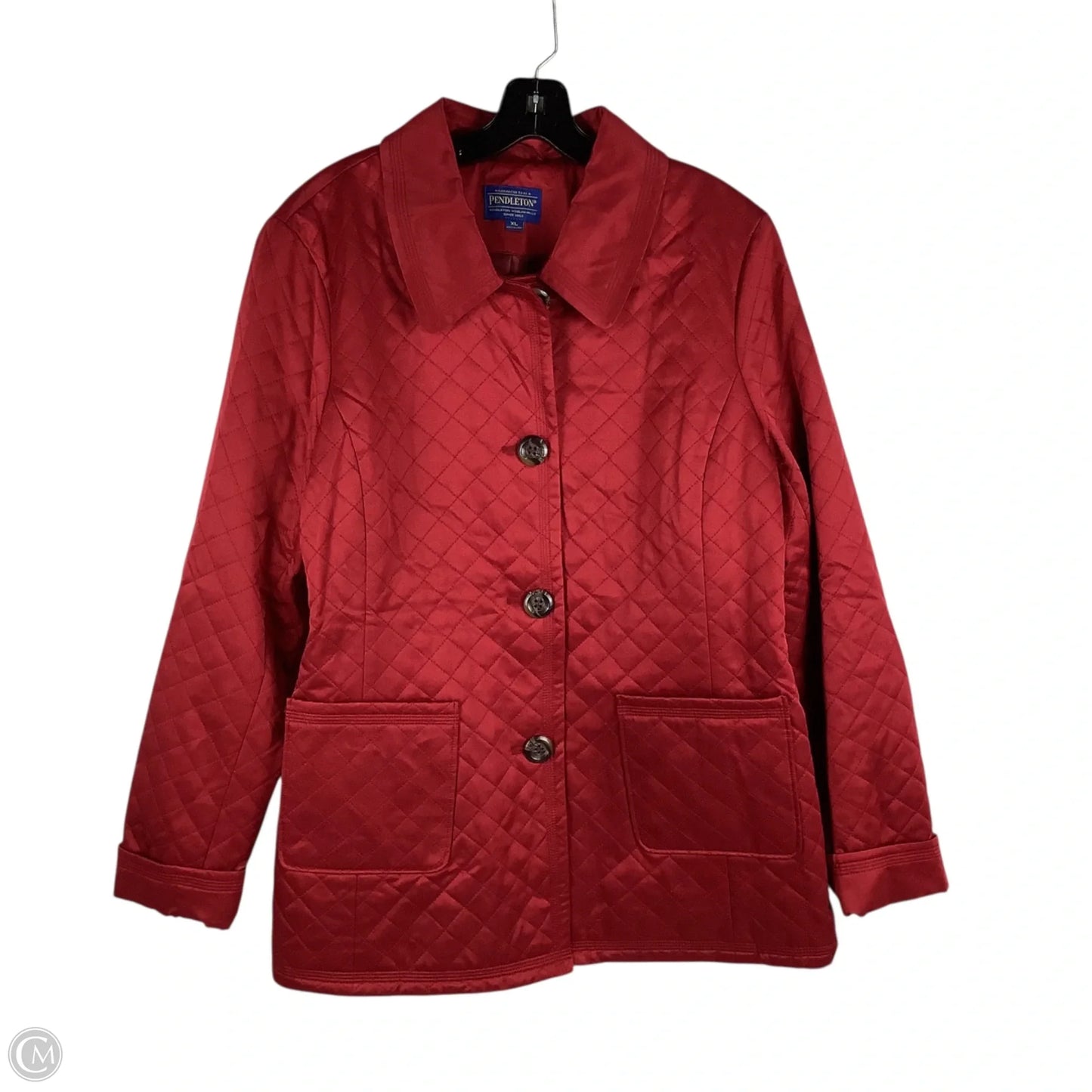 Coat Puffer & Quilted By Pendleton In Red, Size: Xl