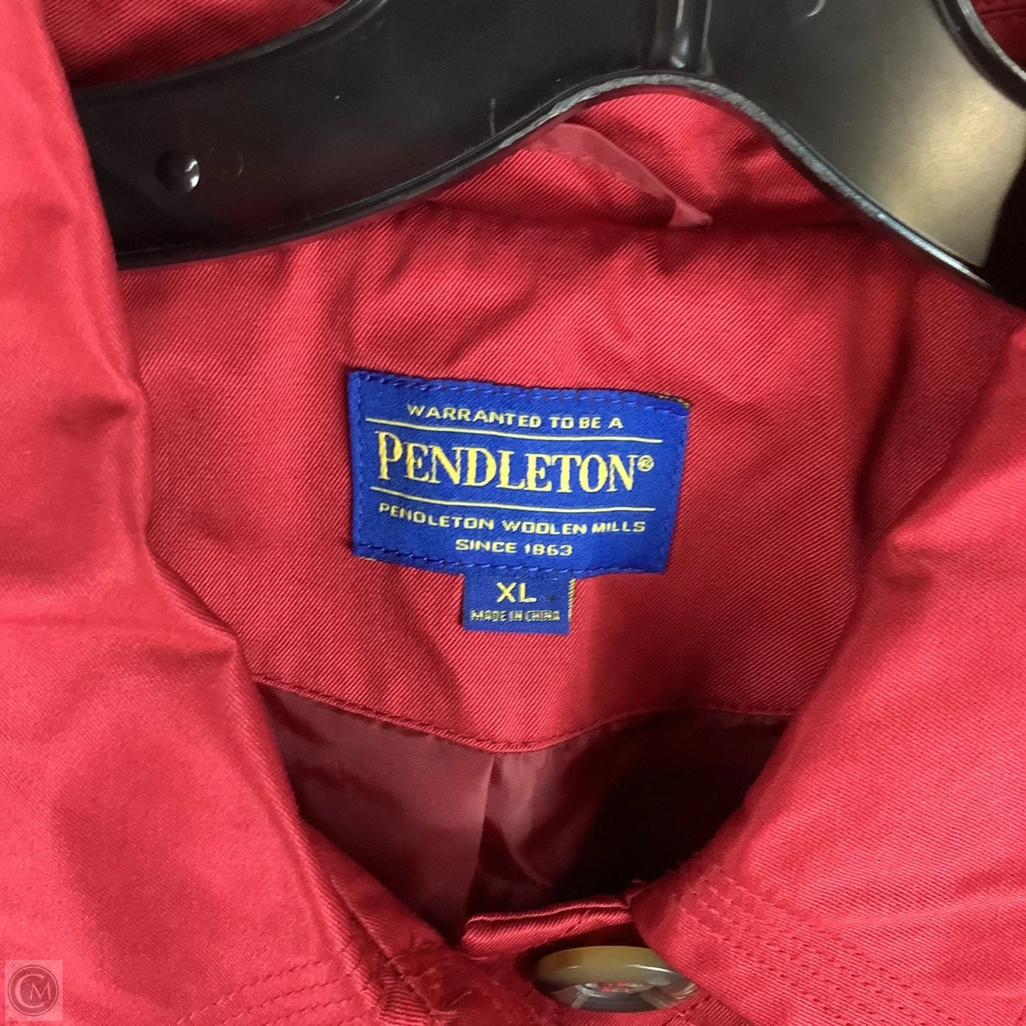 Coat Puffer & Quilted By Pendleton In Red, Size: Xl
