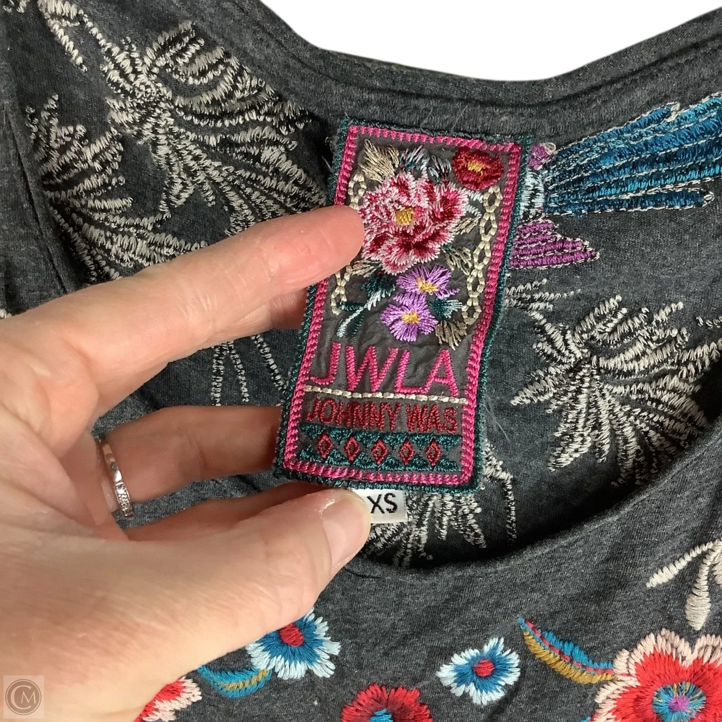 Dress Casual Short By Johnny Was In Grey, Size: Xs