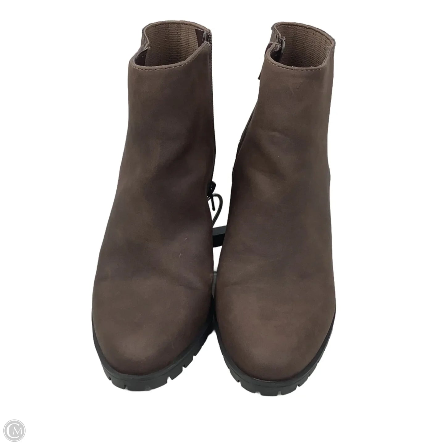Boots Ankle Heels By Kelly And Katie In Brown, Size: 7.5