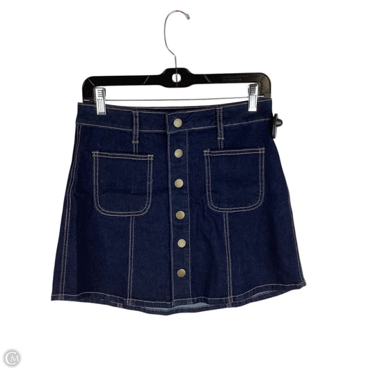 Skirt Mini & Short By Altard State In Blue Denim, Size: Xs