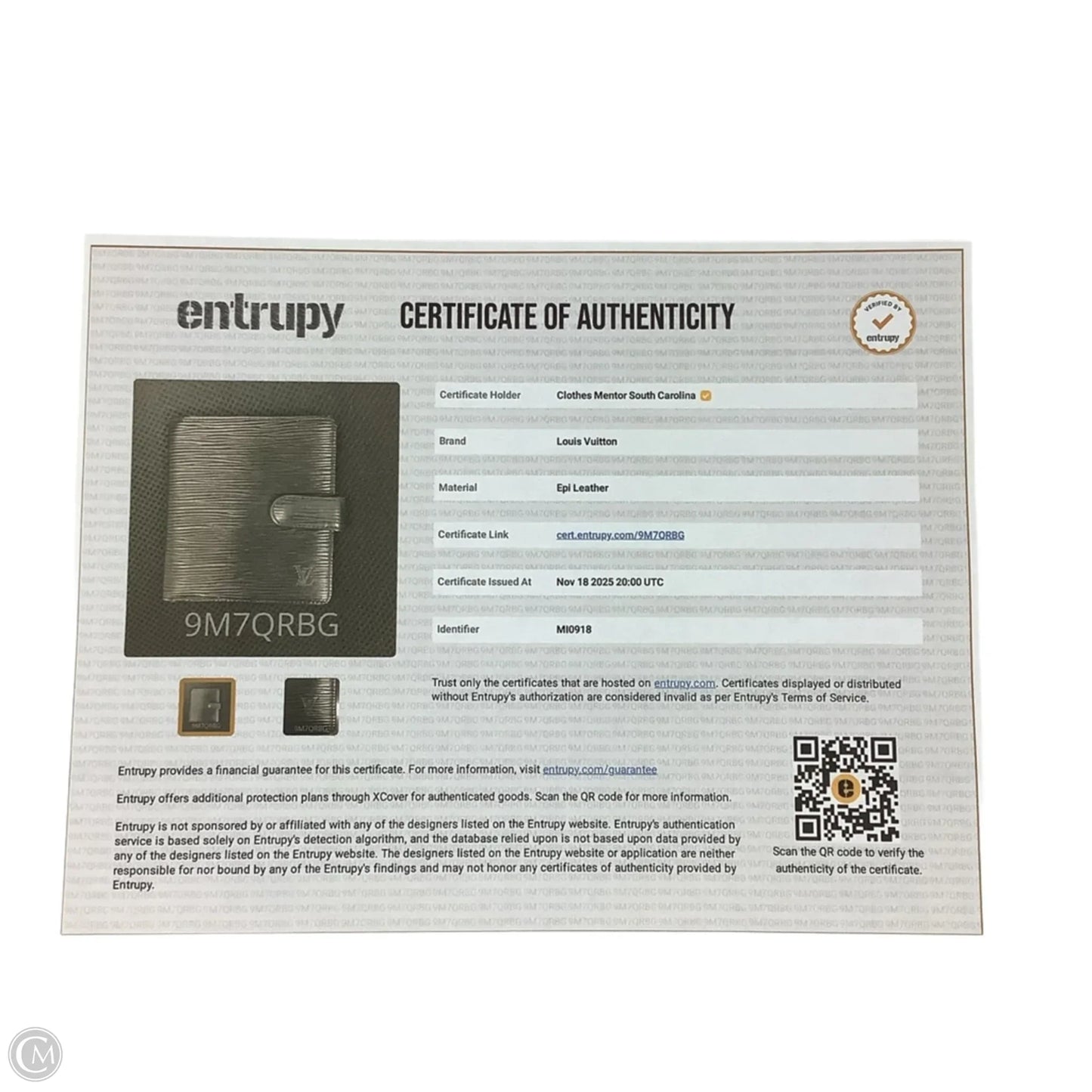 Wallet Luxury Designer By Louis Vuitton, Size: Small