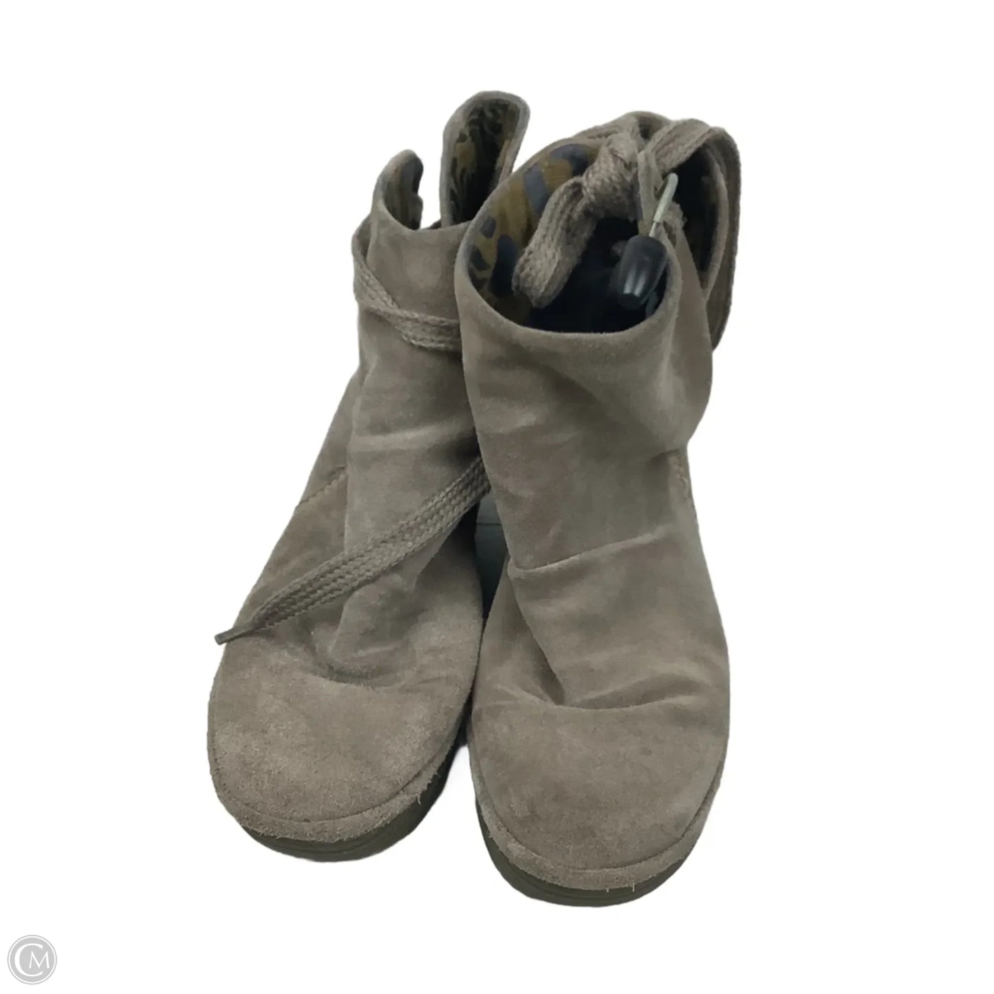 Boots Ankle Heels By Fly London In Taupe, Size: 6.5