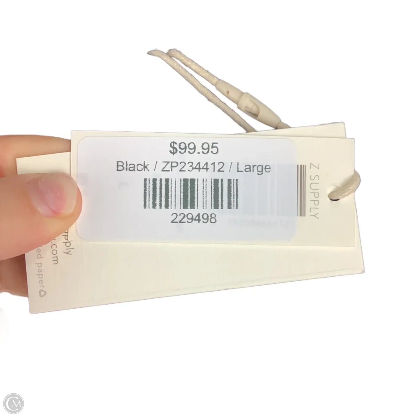 Pants Wide Leg By Z Supply In Black, Size: L