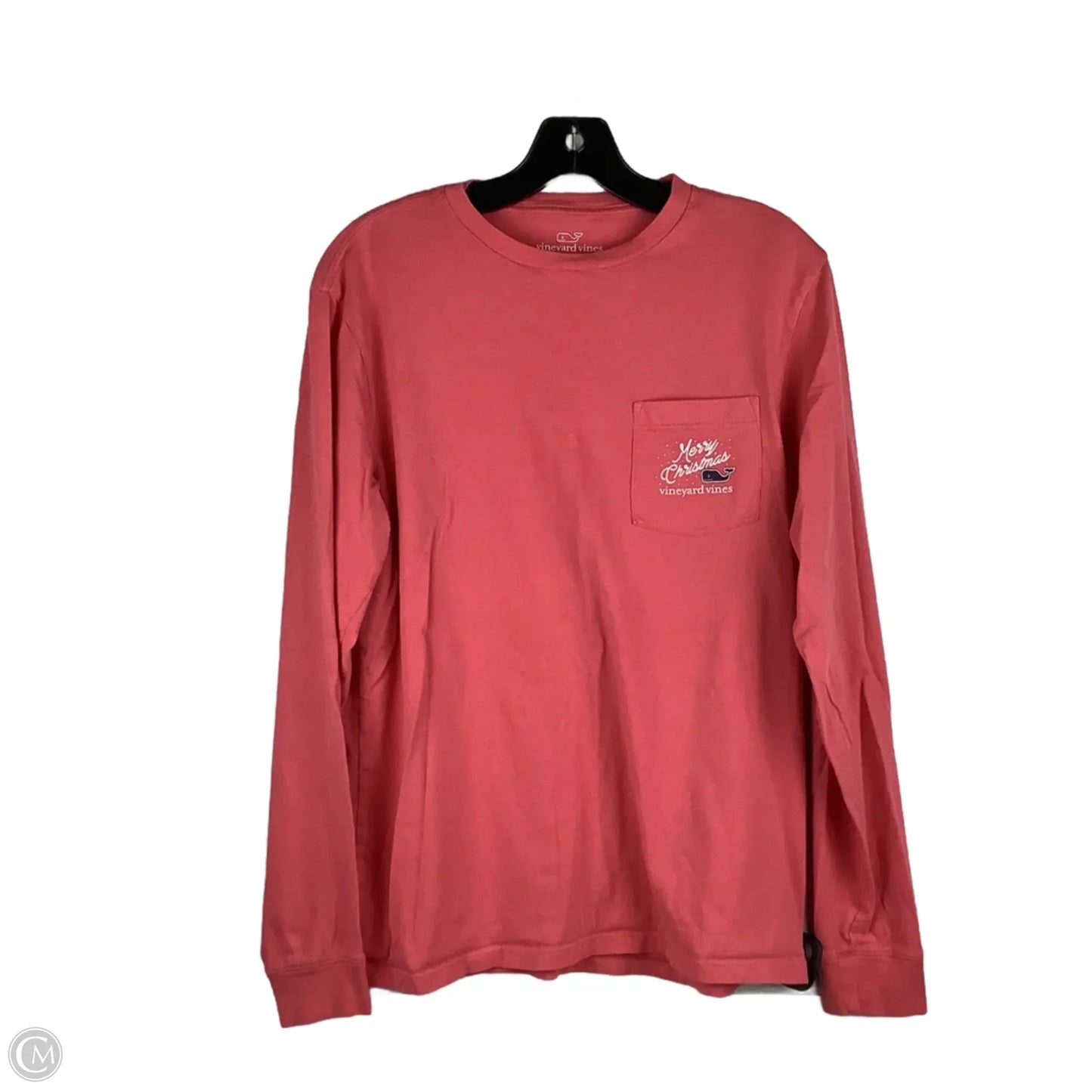 Top Long Sleeve Basic By Vineyard Vines In Pink, Size: S