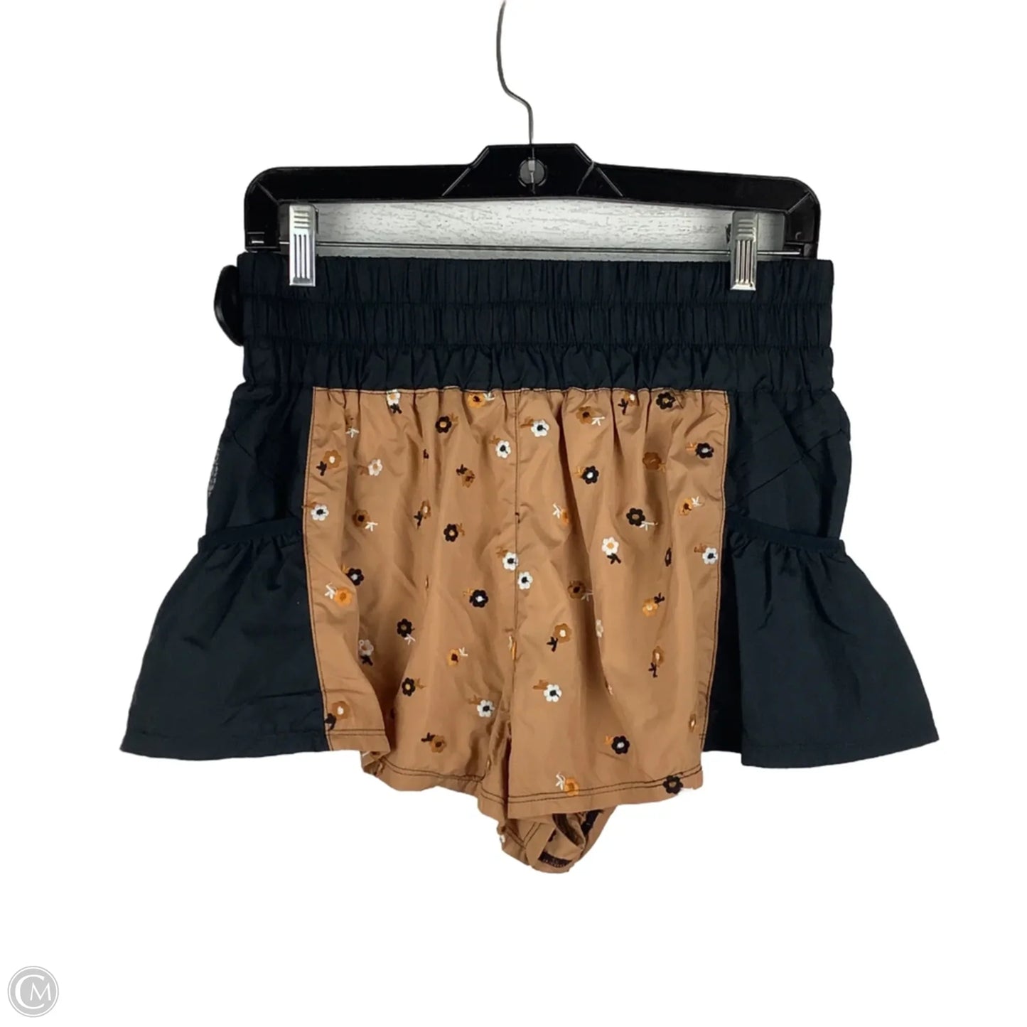 Athletic Shorts By Free People In Black & Brown, Size: S