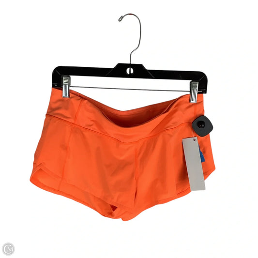 Athletic Shorts By Lululemon In Orange, Size: 6