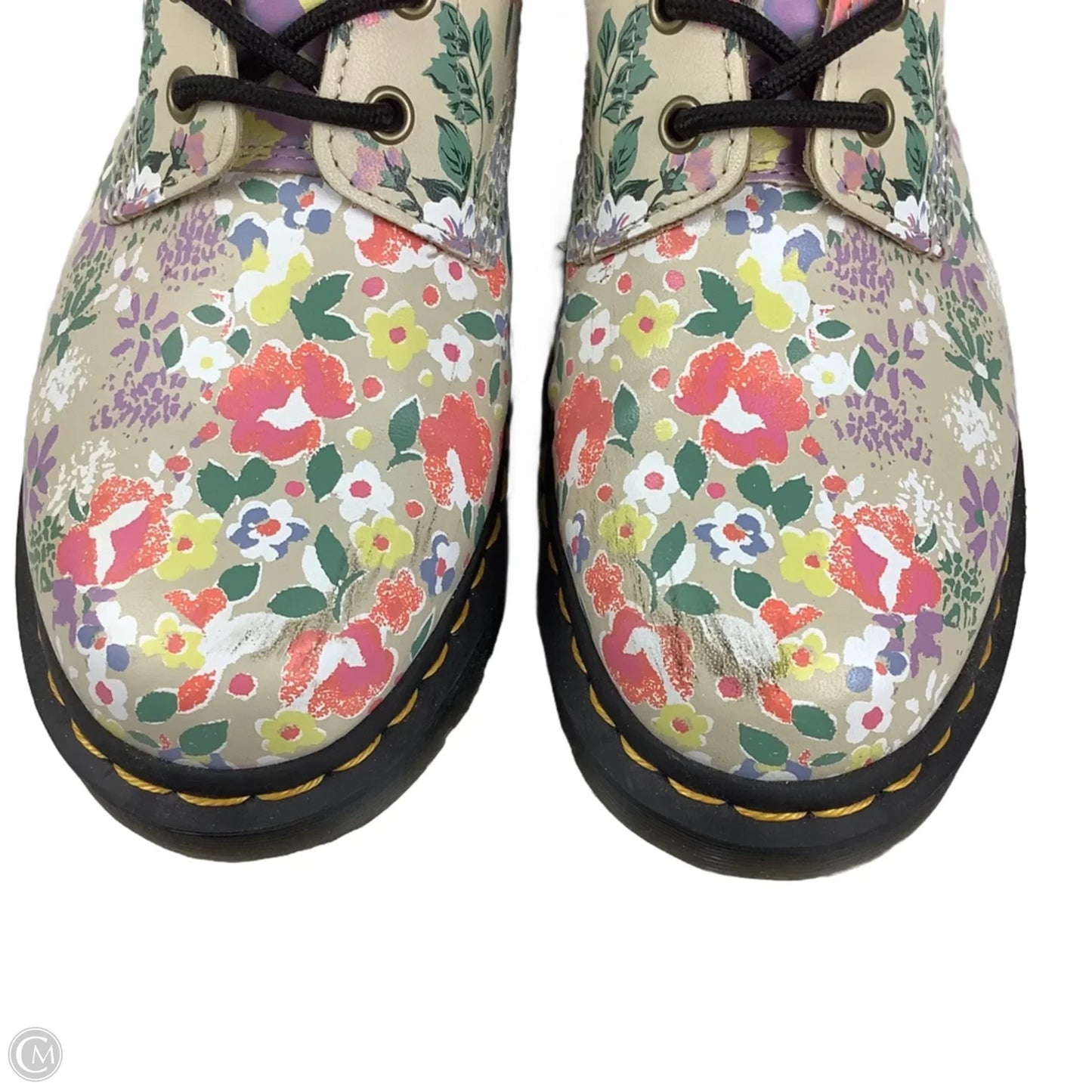 Boots Combat By Dr Martens In Floral Print, Size: 10
