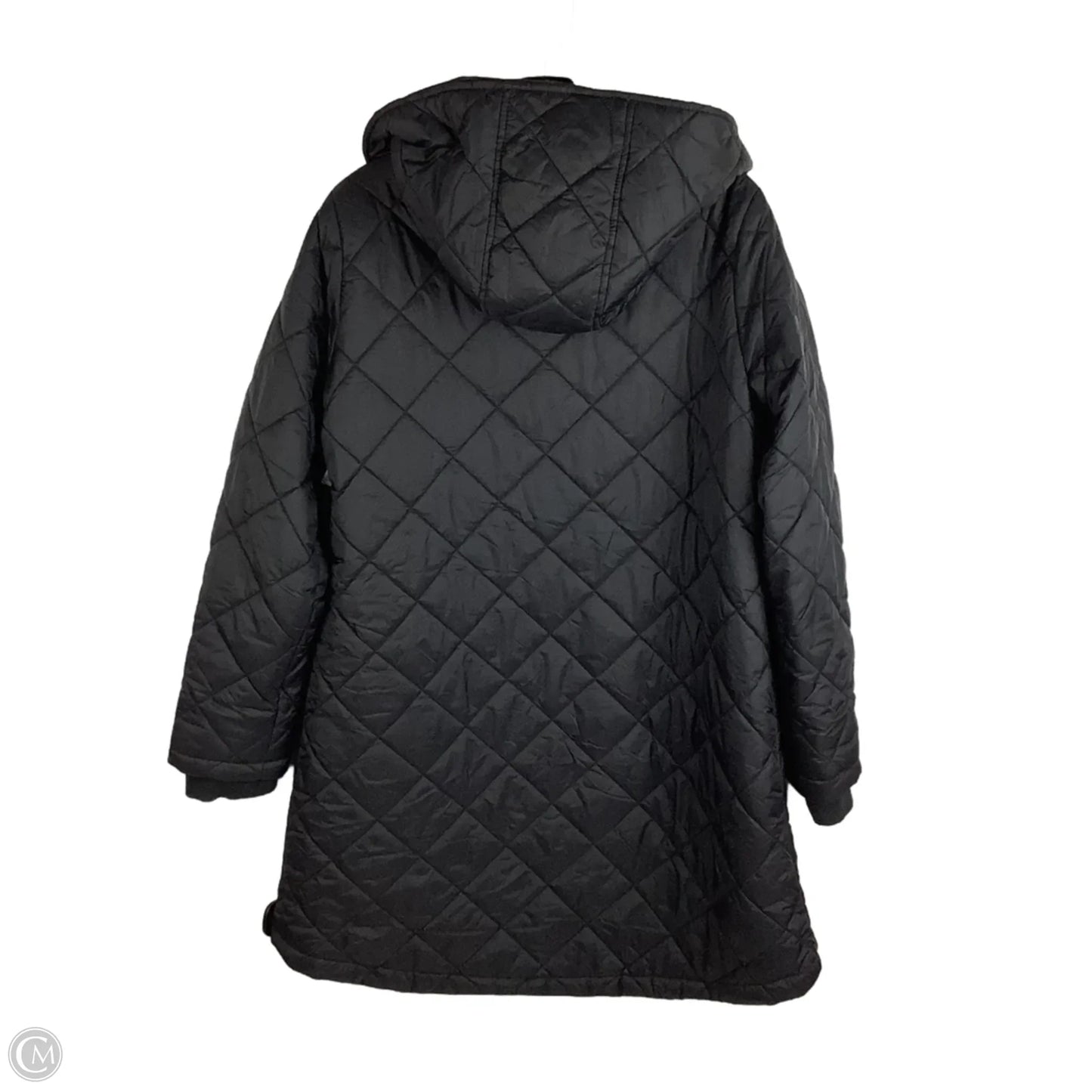 Coat Puffer & Quilted By Weatherproof In Black, Size: L