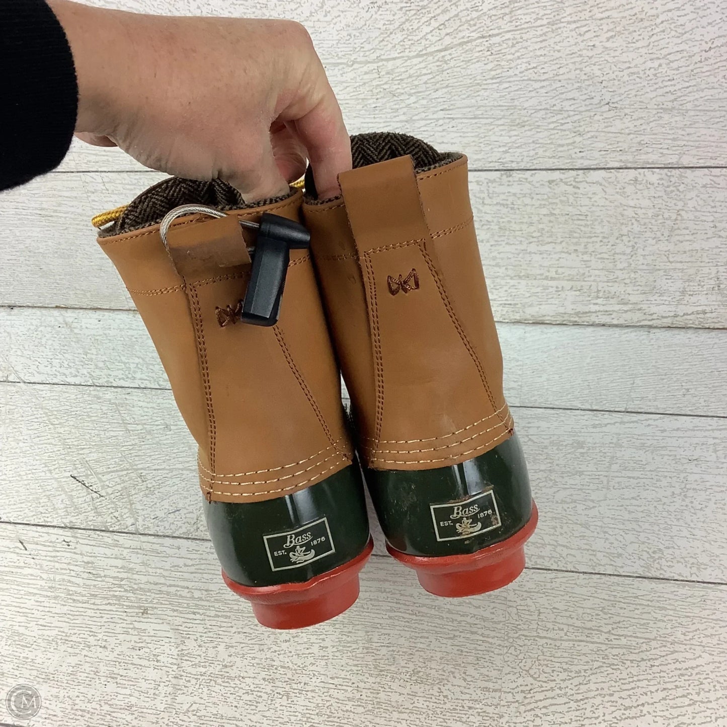 Boots Rain By Bass In Green, Size: 8