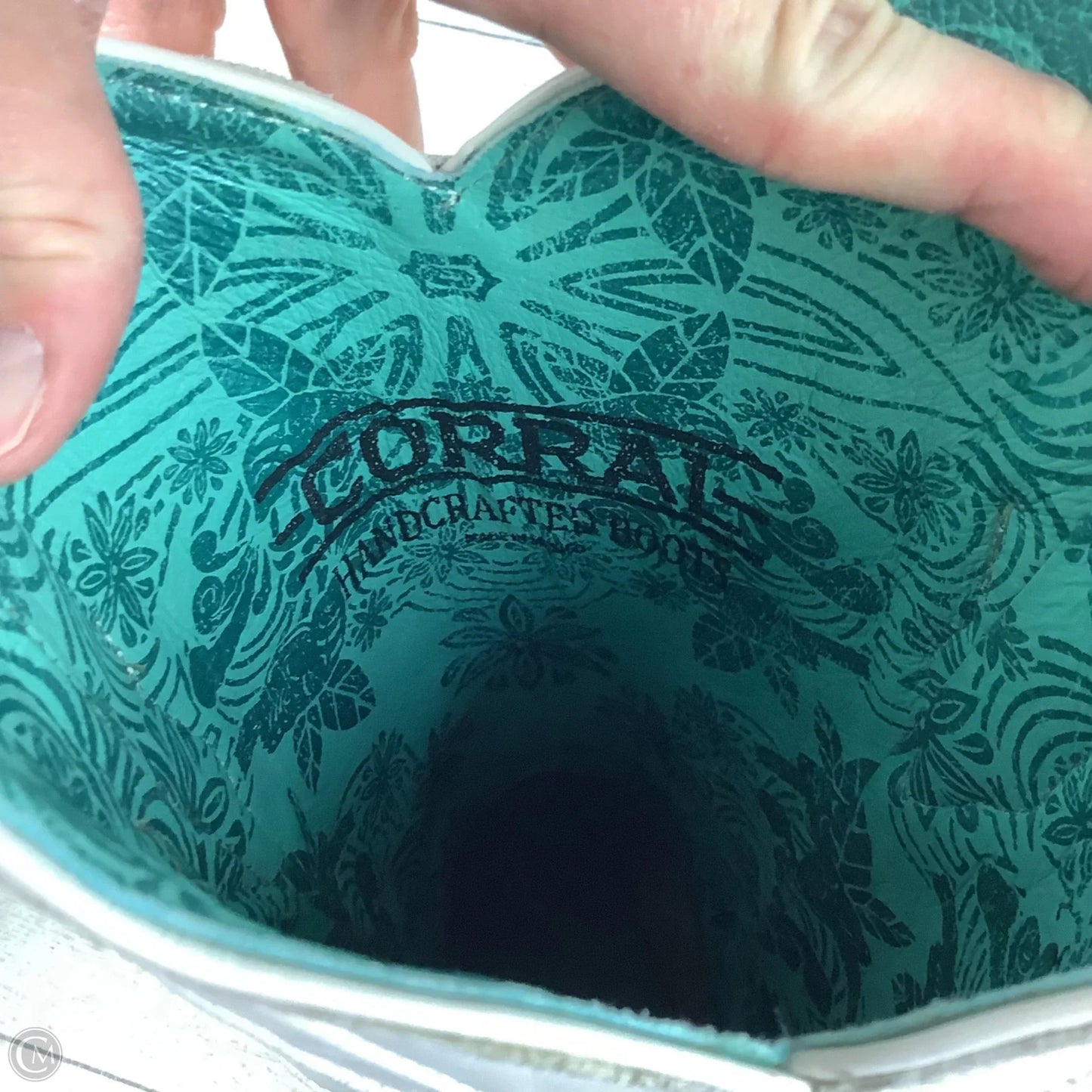 Boots Western By Corral In White, Size: 9.5